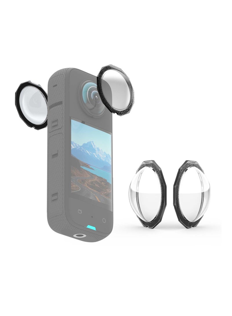 Adhesive Lens Cover for insta360 x3, PMMA high Toughness Material Panoramic Lens Protection