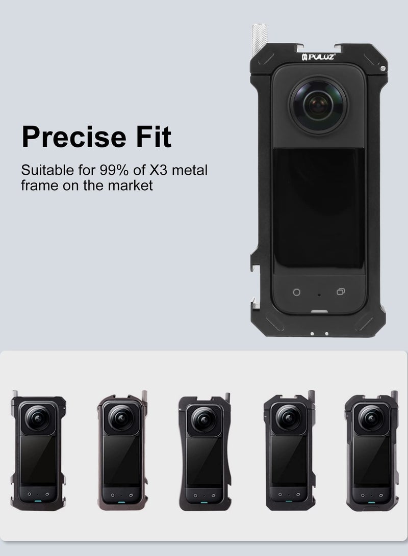 Sticky Lens Guard for insta360 x3 Lens Protector Optical Glass Protective Cover for Insta360 X3 Accessories Compatible with All X3 Metal Frames - Waterproof, Anti-Scratch, 9H Hardness