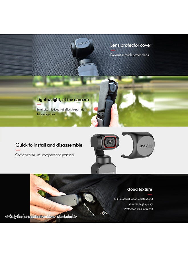 STARTRC Multifunctional Camera Accessories Kit Lens Protective Cover + Lens Sun Hood + Adapter Holder Replacement for DJI Pocket 2