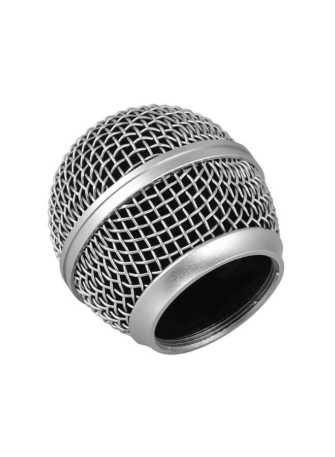 Microphone Grille Mic Replacement Ball Head Compatible with Shure SM58/SM58S/SM58LC/BETA58/BETA58A/SA-M30/SV100/UT2/PGX24/SLX4 Microphones