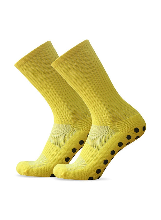1 Pair Anti Slip Soccer Socks Team Sports Socks Outdoor Fitness Breathable Quick Dry Socks Wear-resistant Athletic Socks Anti-skid Socks For Football Basketball Hockey Sports