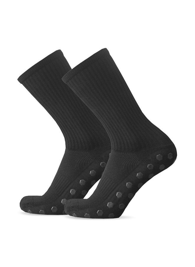 1 Pair Anti Slip Soccer Socks Team Sports Socks Outdoor Fitness Breathable Quick Dry Socks Wear-resistant Athletic Socks Anti-skid Socks For Football Basketball Hockey Sports