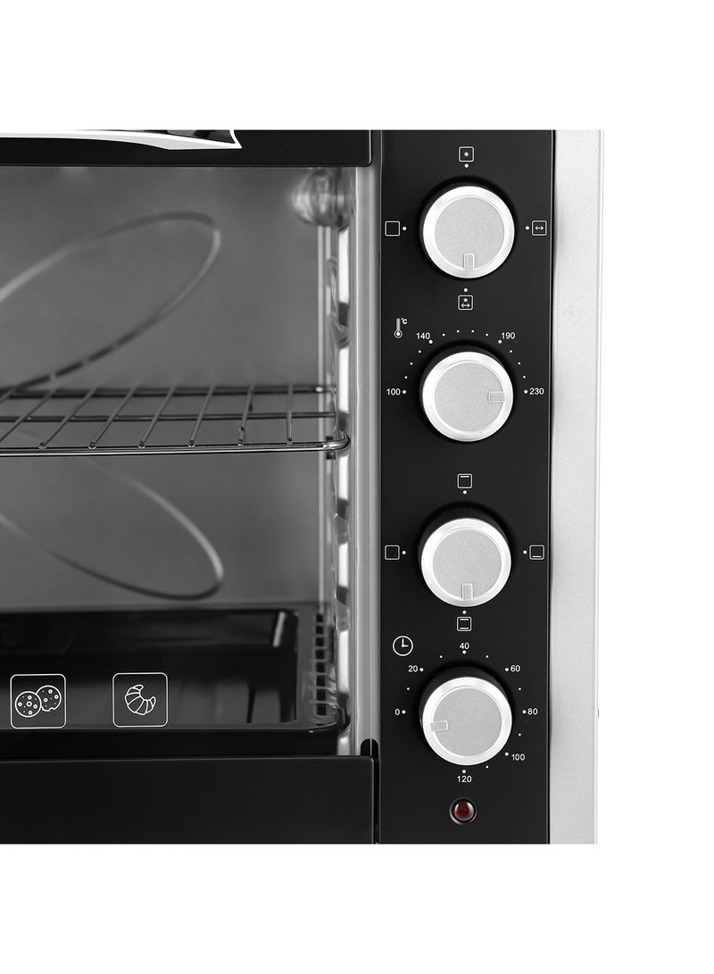 Electric Oven, 100L Rotisserie & Conventional Oven| 60min Timer with Bell | Adjustable Temperature Control Knob | 2800W Powerful Oven 100 L 2800 W GO4406 Black