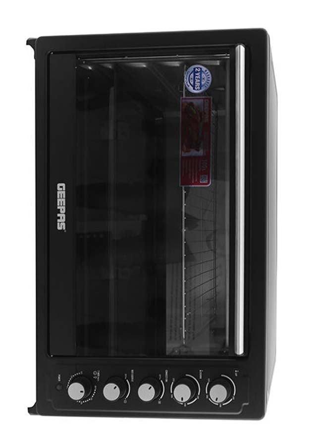 Electric Oven, 100L Rotisserie & Conventional Oven| 60min Timer with Bell | Adjustable Temperature Control Knob | 2800W Powerful Oven 100 L 2800 W GO4406 Black