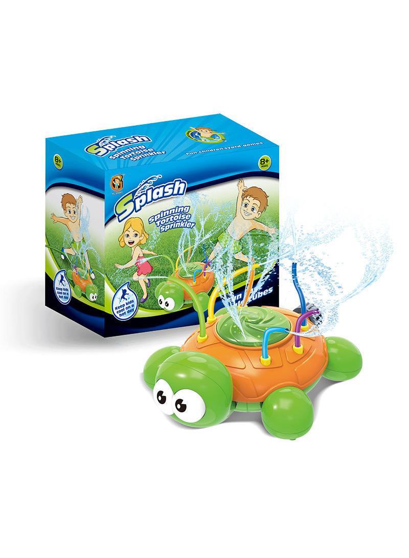 Turtle Water Spray Toys Outdoor Sprinkler Attaches To Garden Hose With Wiggle Tubes Backyard Spinning Water Toys Splashing Fun for Summer Day Toys Kids Gifts