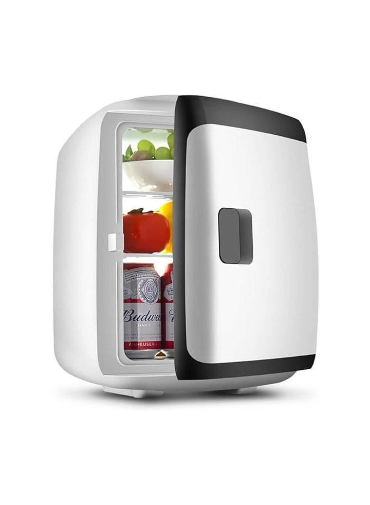 Portable Mini Car Fridge Cooler and Warmer Quiet Compact Personal Fridge for Cosmetics Milk Fruit Food for Car Home Office
