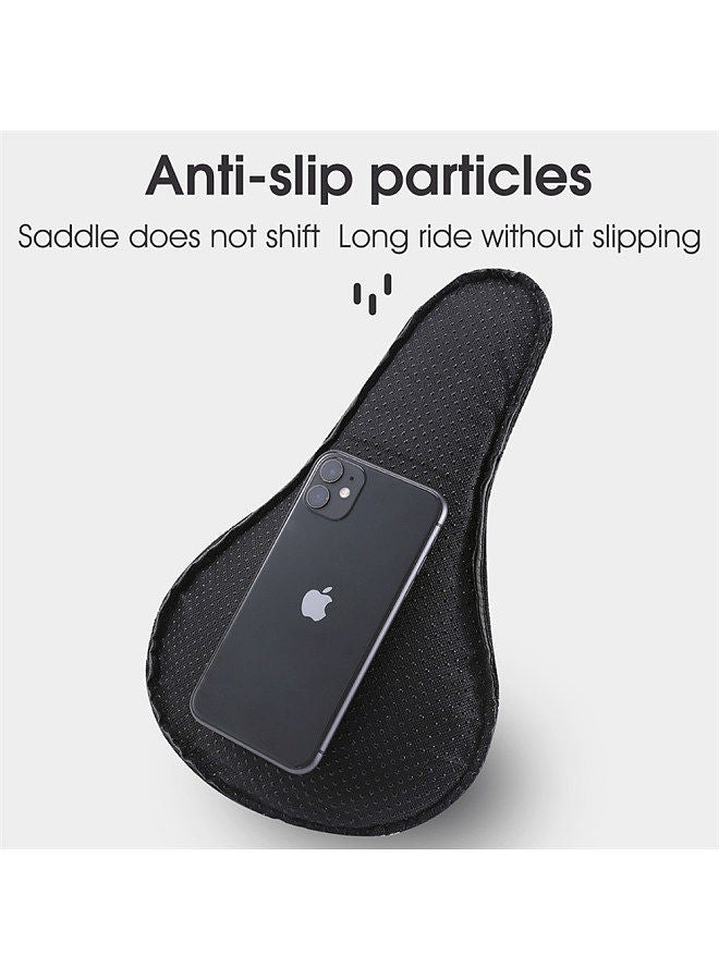 West Biking Bicycle PU Leather Silicone Cushion Cover Mountain Bike Waterproof Seats Sponge Cover Antislip Cycling Seats Cover Bicycle Accessories