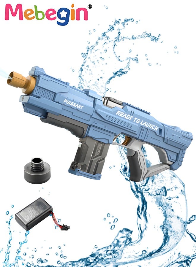 Electric Water Gun Squirt Guns Toy Powerful Water Blasters Fully Auto Refill Water Soaker with Battery Powered High capacity Water Tank, Long Range 10 m, Pool Outdoor Toys for Kids