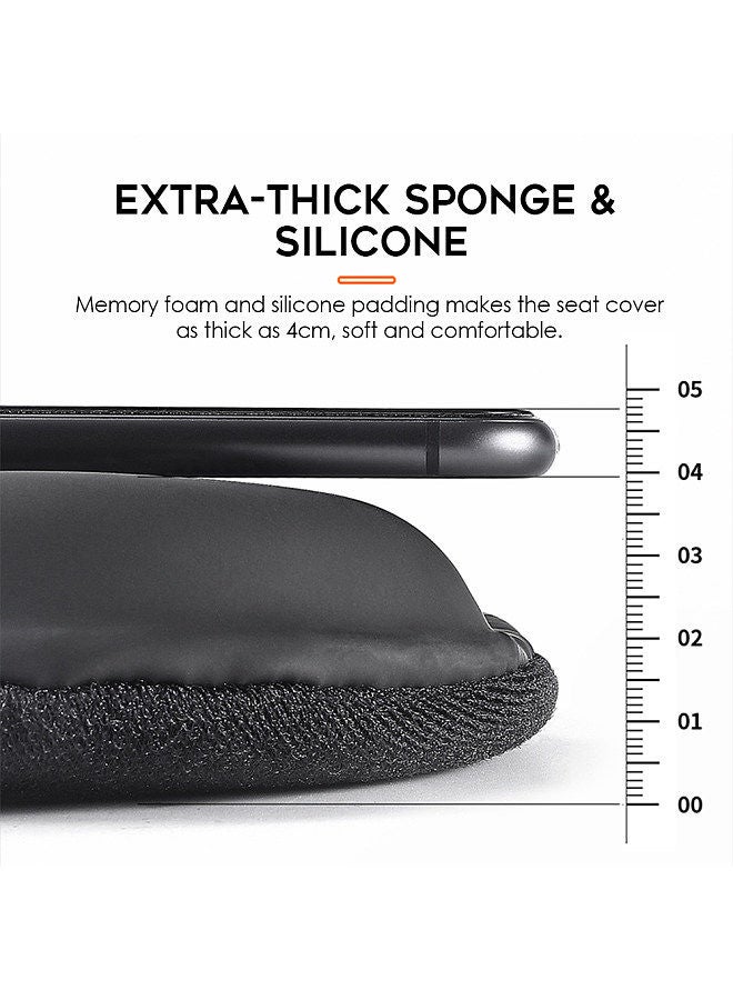 Anti-slip Bike Saddle Cover Soft Silicone Padded Bicycle Seat Cover Bike Seat Cushion Pad for Mountain Road Bike Outdoor Cycling