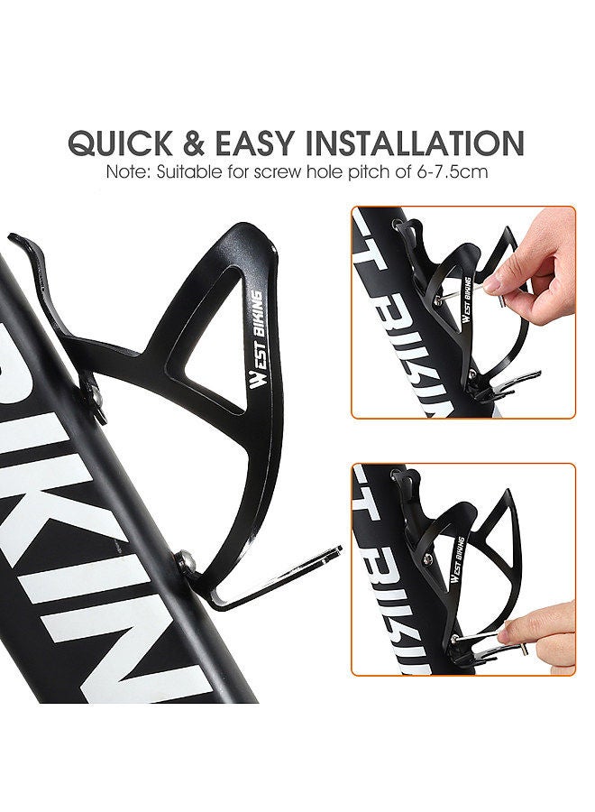 Bike Water Bottle Holder Lightweight Aluminum Alloy Bicycle Bottle Cage for Road Mountain Bikes