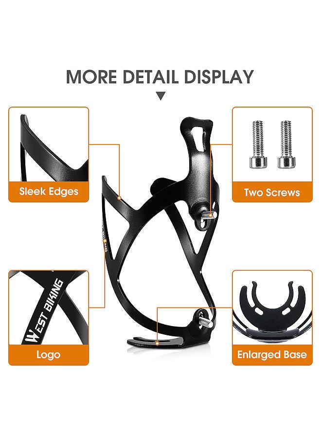 Bike Water Bottle Holder Lightweight Aluminum Alloy Bicycle Bottle Cage for Road Mountain Bikes
