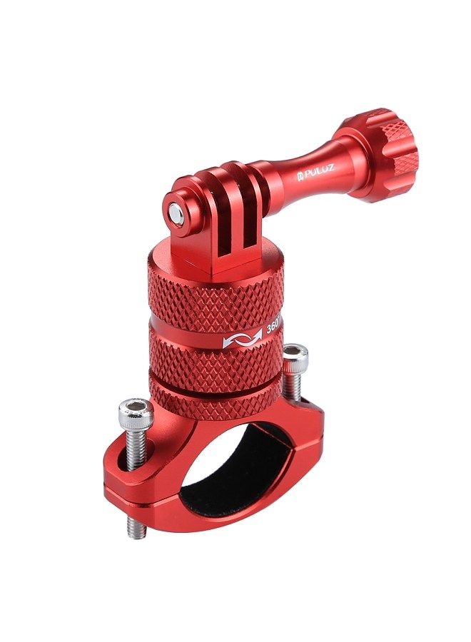 PULUZ 360 Degree Rotation Bicycle Aluminum Alloy Handlebar Adapter Mount Bicycle Rack Mount Holder Compatible