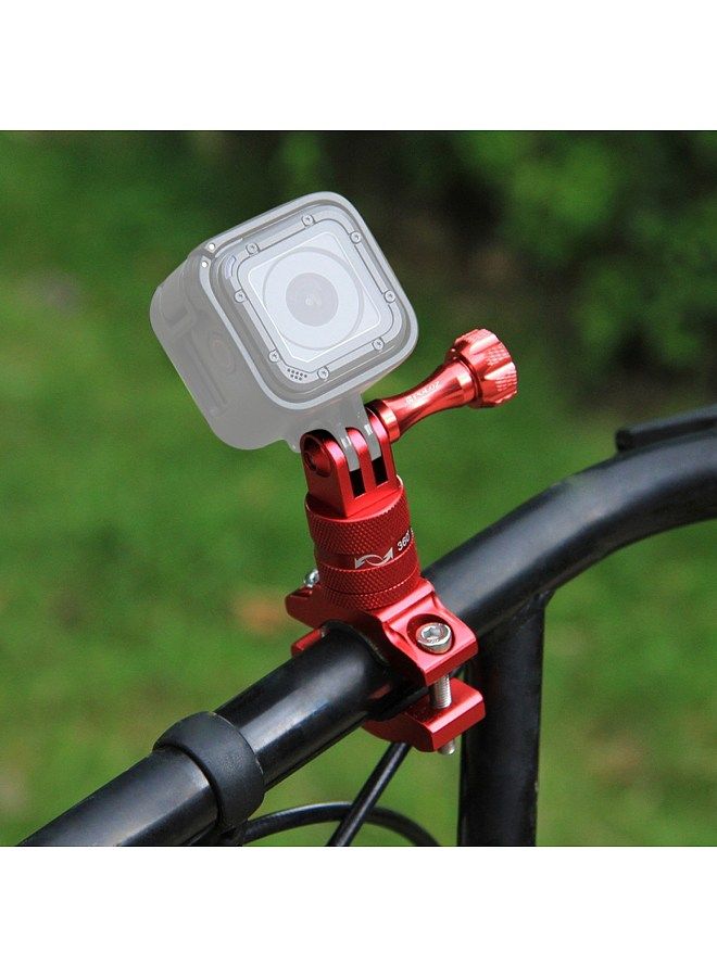 PULUZ 360 Degree Rotation Bicycle Aluminum Alloy Handlebar Adapter Mount Bicycle Rack Mount Holder Compatible