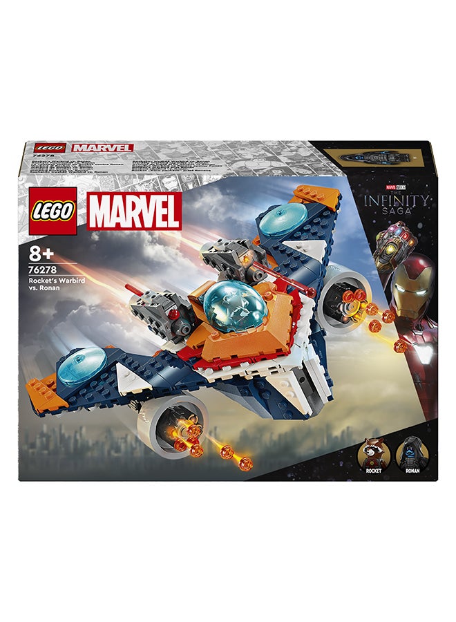 Marvel Rocket’s Warbird vs. Ronan, Buildable Super Hero Spaceship Toy for Kids with Rocket Raccoon minifigure, Guardians of the Galaxy Gift for Boys and Girls Aged 8 and Over 76278