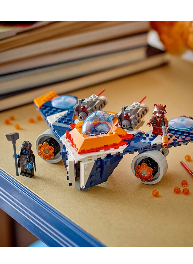 Marvel Rocket’s Warbird vs. Ronan, Buildable Super Hero Spaceship Toy for Kids with Rocket Raccoon minifigure, Guardians of the Galaxy Gift for Boys and Girls Aged 8 and Over 76278