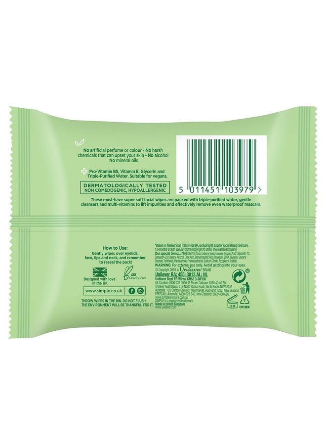 Kind To Skin Cleansing Facial Wipes 25 Wipes