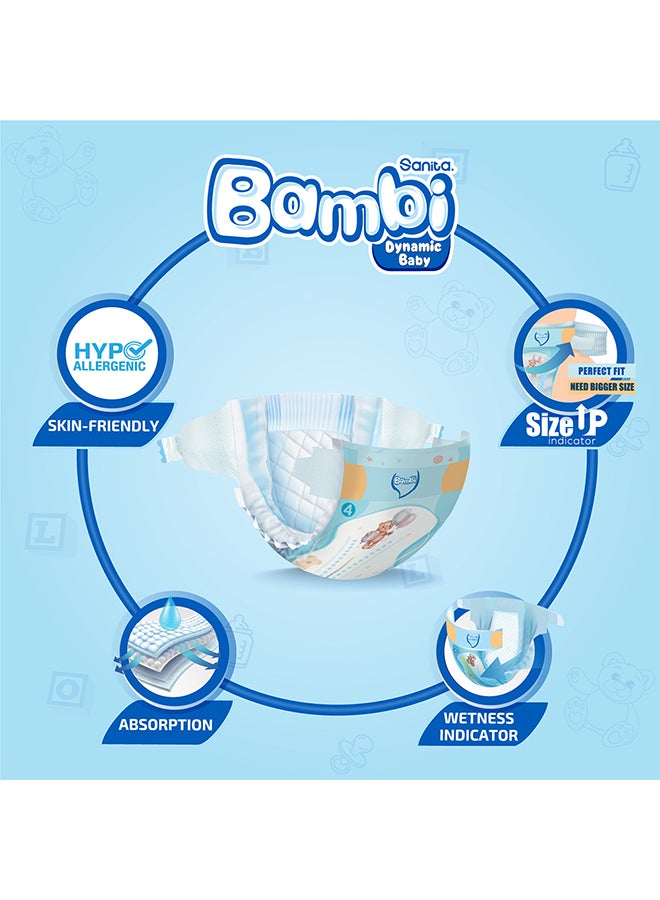 Baby Diapers Giant Pack Size 4, Large, 8-16 KG, 50 Count