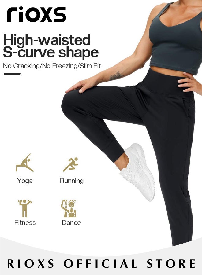 Women's Joggers Pants Lightweight Athletic Leggings Tapered Lounge Pants for Workout Yoga Running