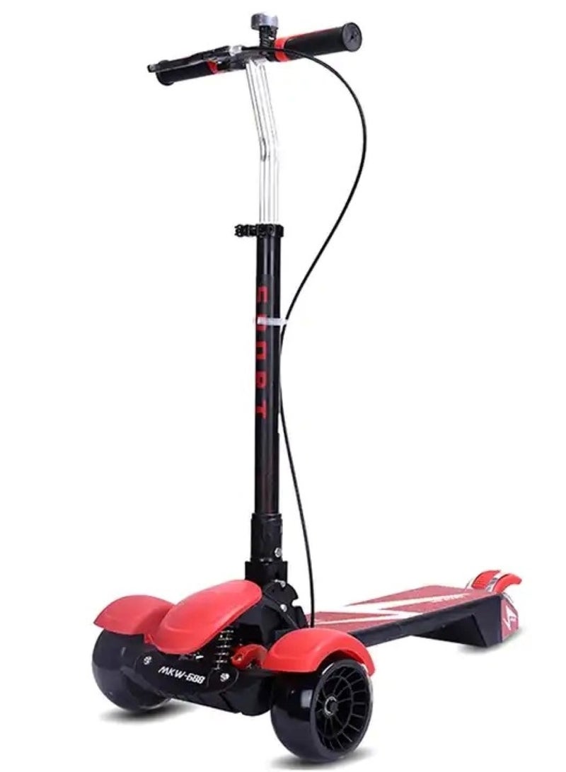 3-Wheel Kick Scooter Fun and Safe Ride for Toddlers Red