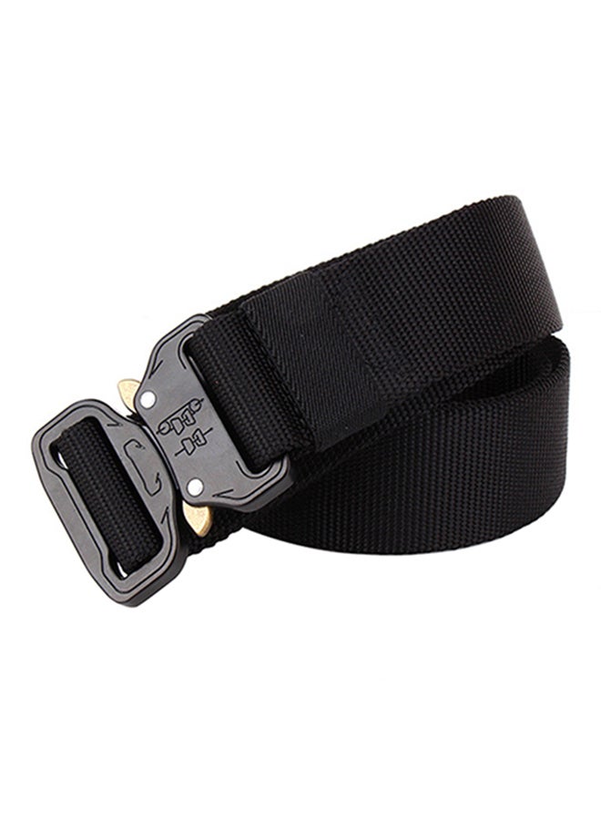 Quick-Release Military Belt Black