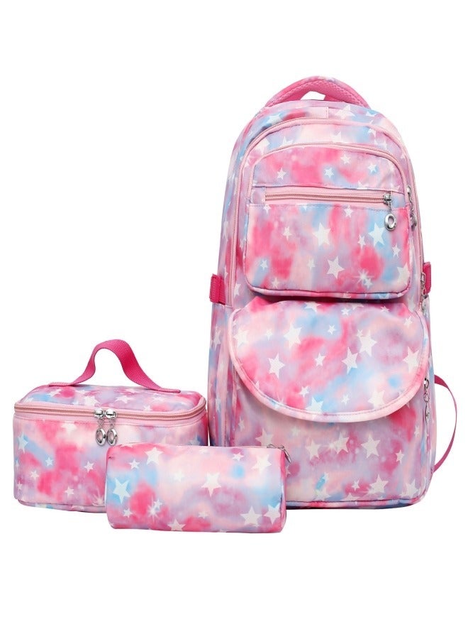 Backpacks for Girls, Lightweight Breathable Teens Girl Bookbags for Primary Middle School, Cute Back Pack Teenager