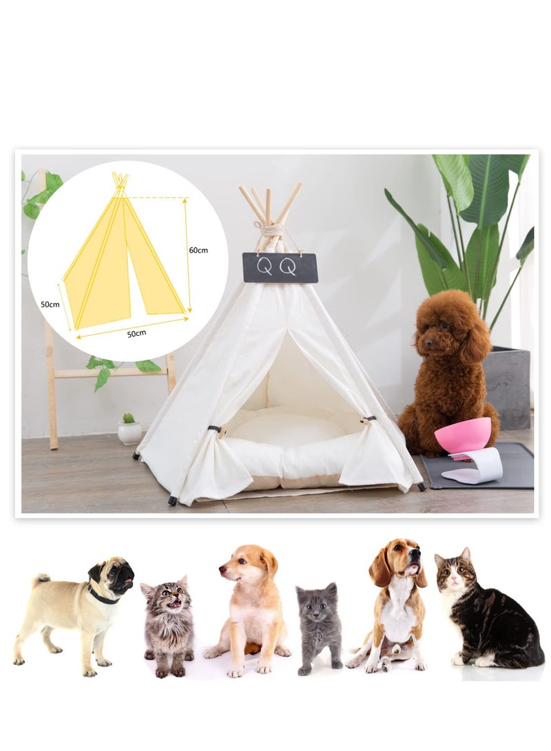 Pet nest, Portable Pet Tents for Small Dogs or Cats, Puppy Sweet Bed Washable Dog or Cat Houses with Cushion