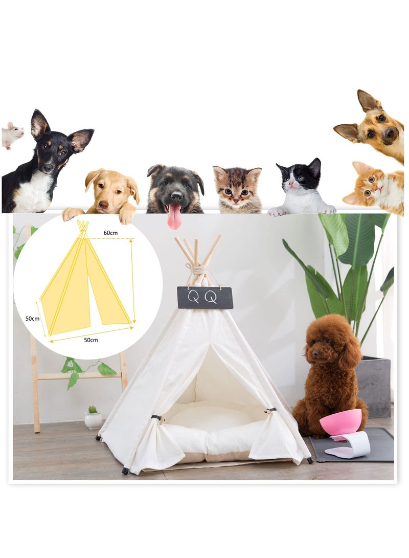 Pet nest, Portable Pet Tents for Small Dogs or Cats, Puppy Sweet Bed Washable Dog or Cat Houses with Cushion