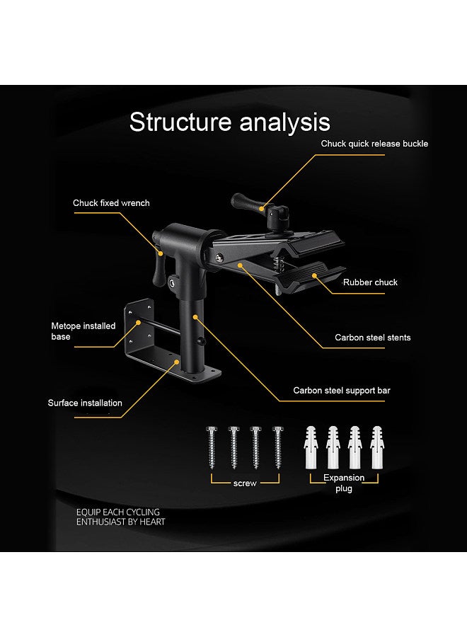 Bike Table Rack Indoor Mountain Bike Road Bike Maintenance Bracket Wall-Mounted Bicycle Holder Cycling Accessory Bike Hanger