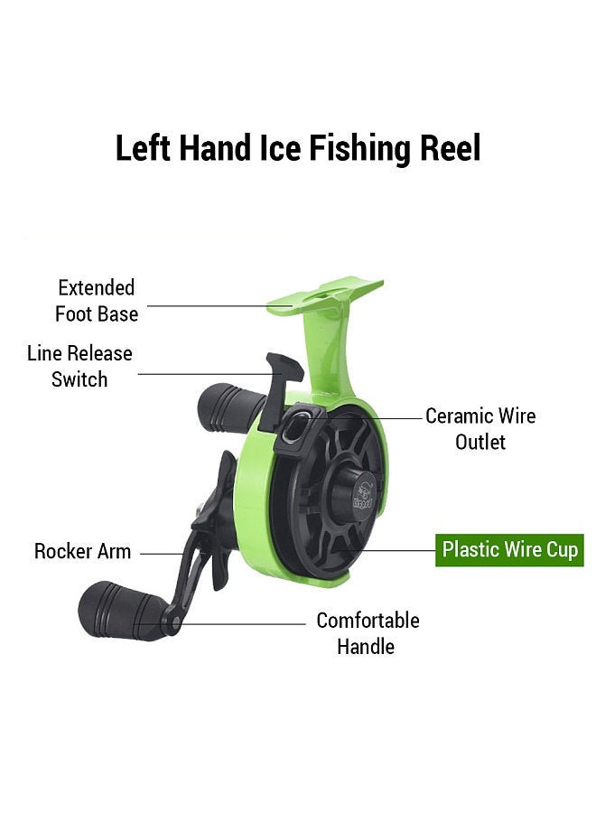 Plastic Wire Cup Ice Fishing Reel Raft Fishing Wheel Front Fishing Wheel for Ice Fishing