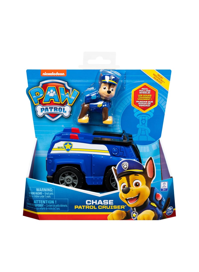 Paw Patrol Chase Patrol Cruiser Vehicle With Collectible Figure