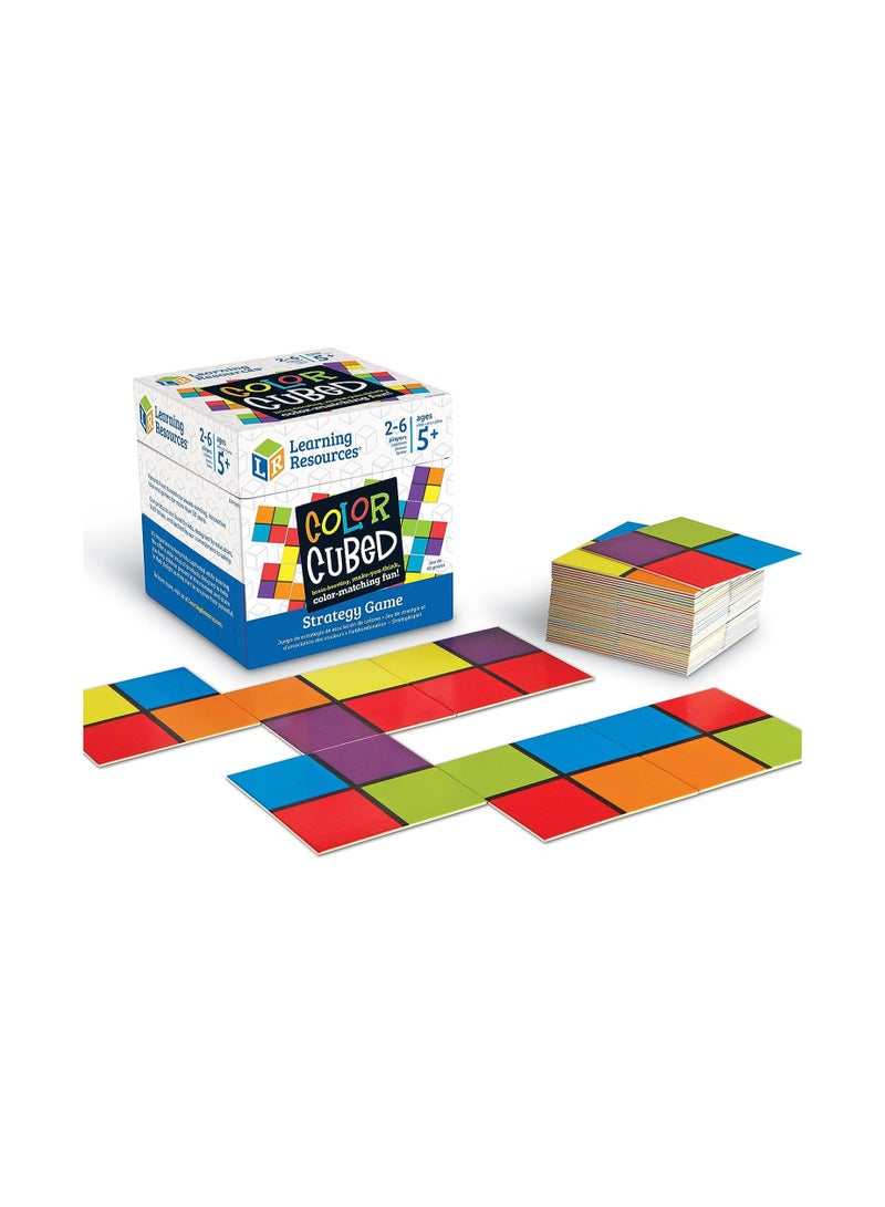 Learning Resources Color Cubed Strategy Game, Brain Boosting Matching 2-6 Players, 40 Pieces