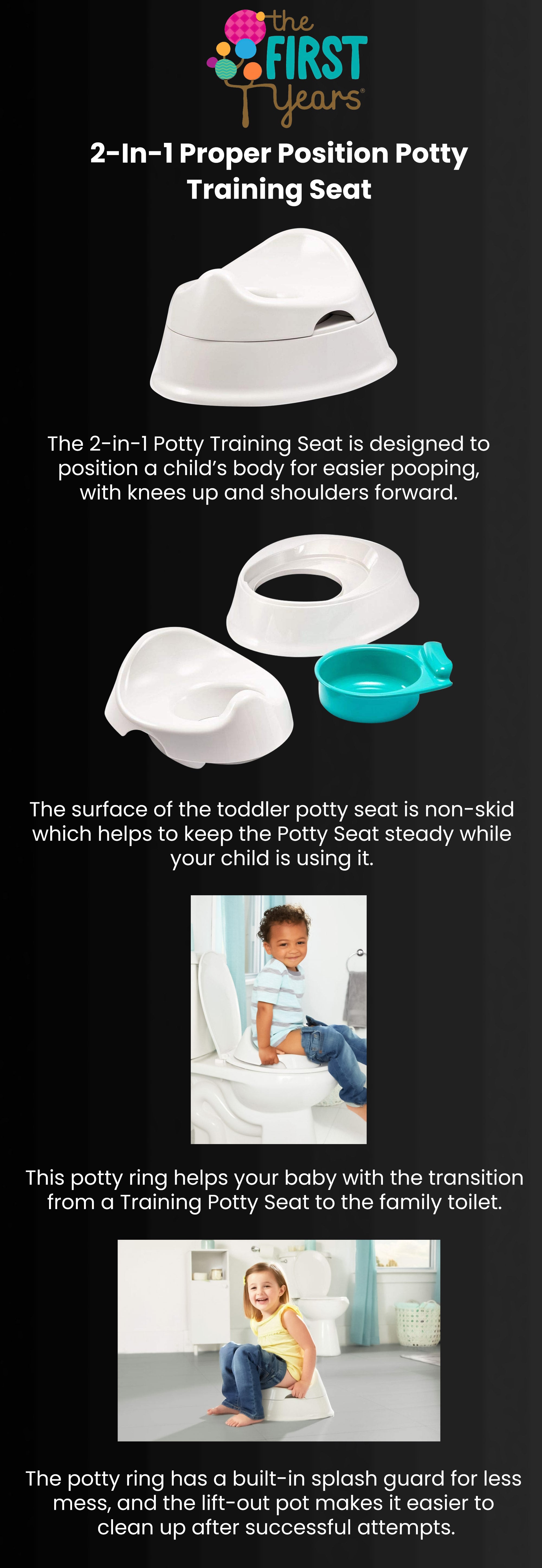 2-In-1 Proper Position Potty Training Seat