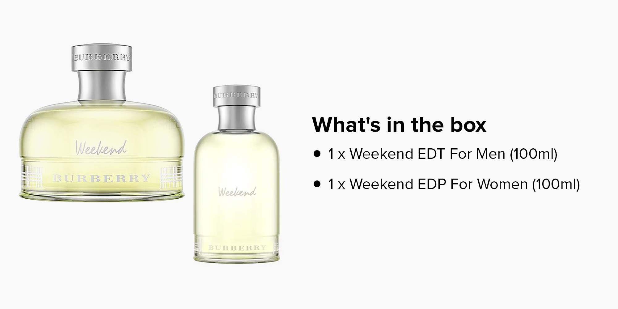 Weekend Gift Set EDT For Women 100 Ml, EDT For Men 100ml