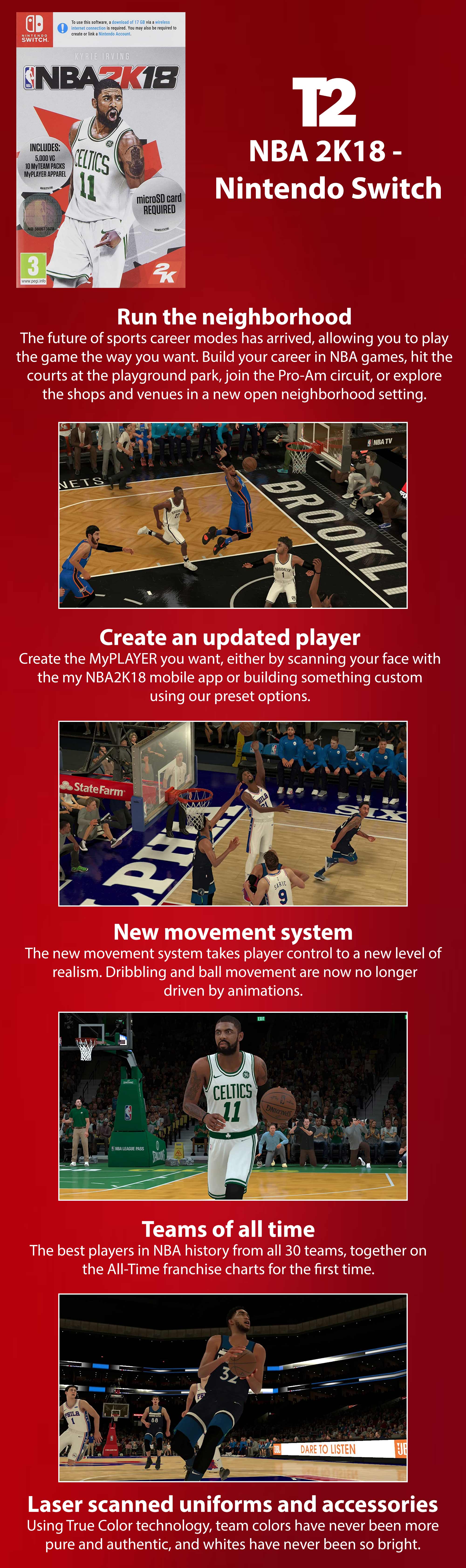 NBA 2K18 (Intl Version) - Sports - Nintendo Switch