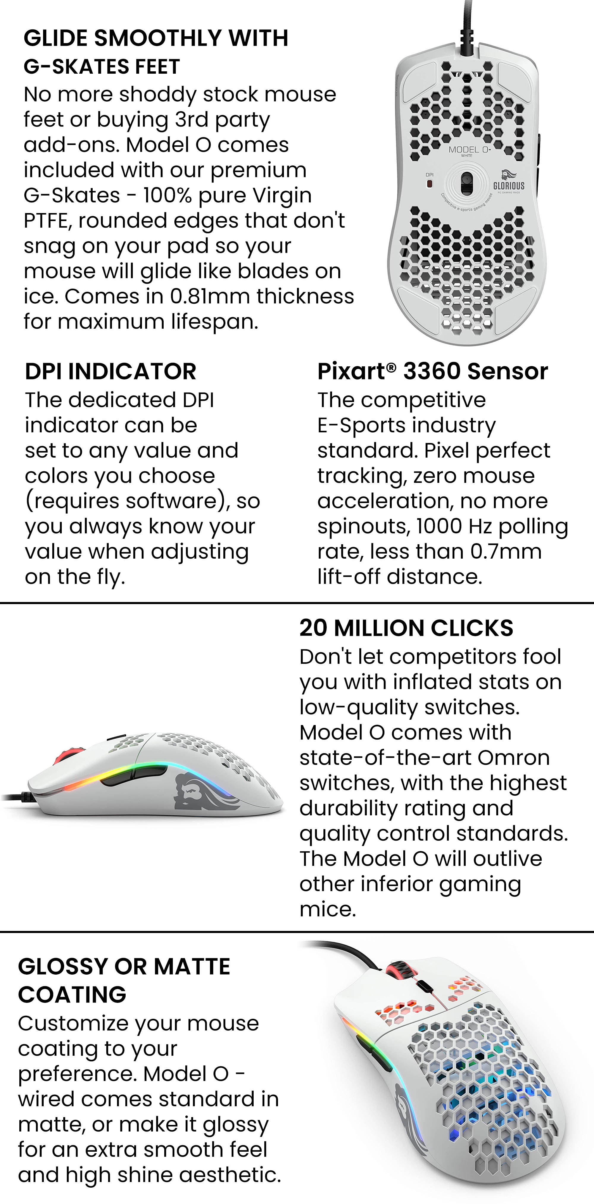 Model O Minus Gaming Mouse