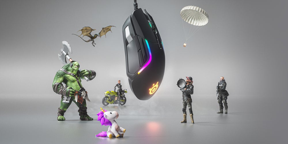 SteelSeries Rival 5 - Gaming Mouse – FPS, MOBA, MMO, Battle Royale – 18,000 CPI TrueMove Air Optical Sensor – 9 Programmable Buttons – 85 g Competitive Weight, Black