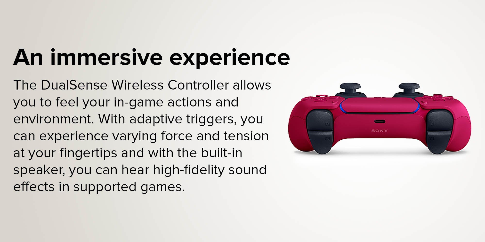 DualSense Wireless Controller For PlayStation 5 - Cosmic Red