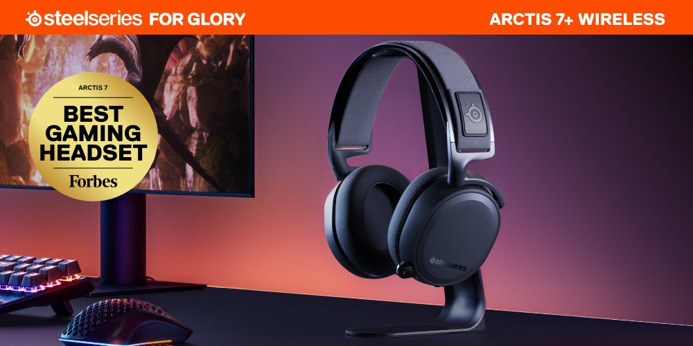 Arctis 7+ Wireless Gaming Headset – Lossless 2.4 GHz – 30 Hour Battery Life – USB-C – 7.1 Surround – For PC, PS5, PS4, Mac, Android and Switch