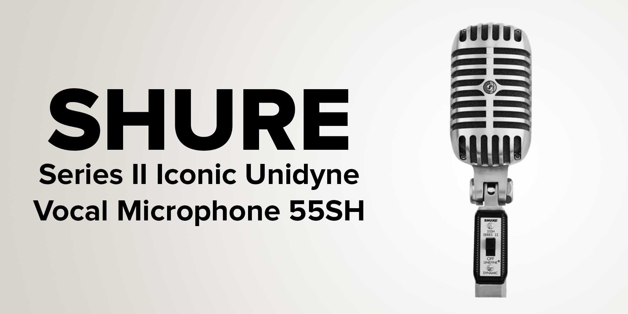 Iconic Unidine Vocal Microphone Series II Shure 55SH Silver/Black