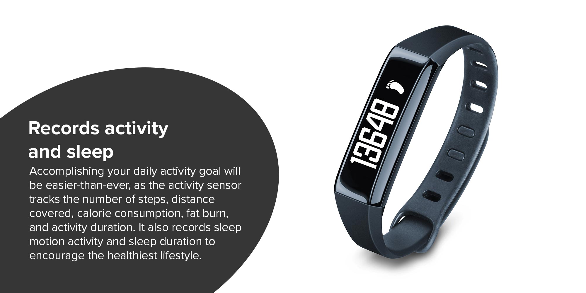 Activity Sensor Fitness Tracker Black
