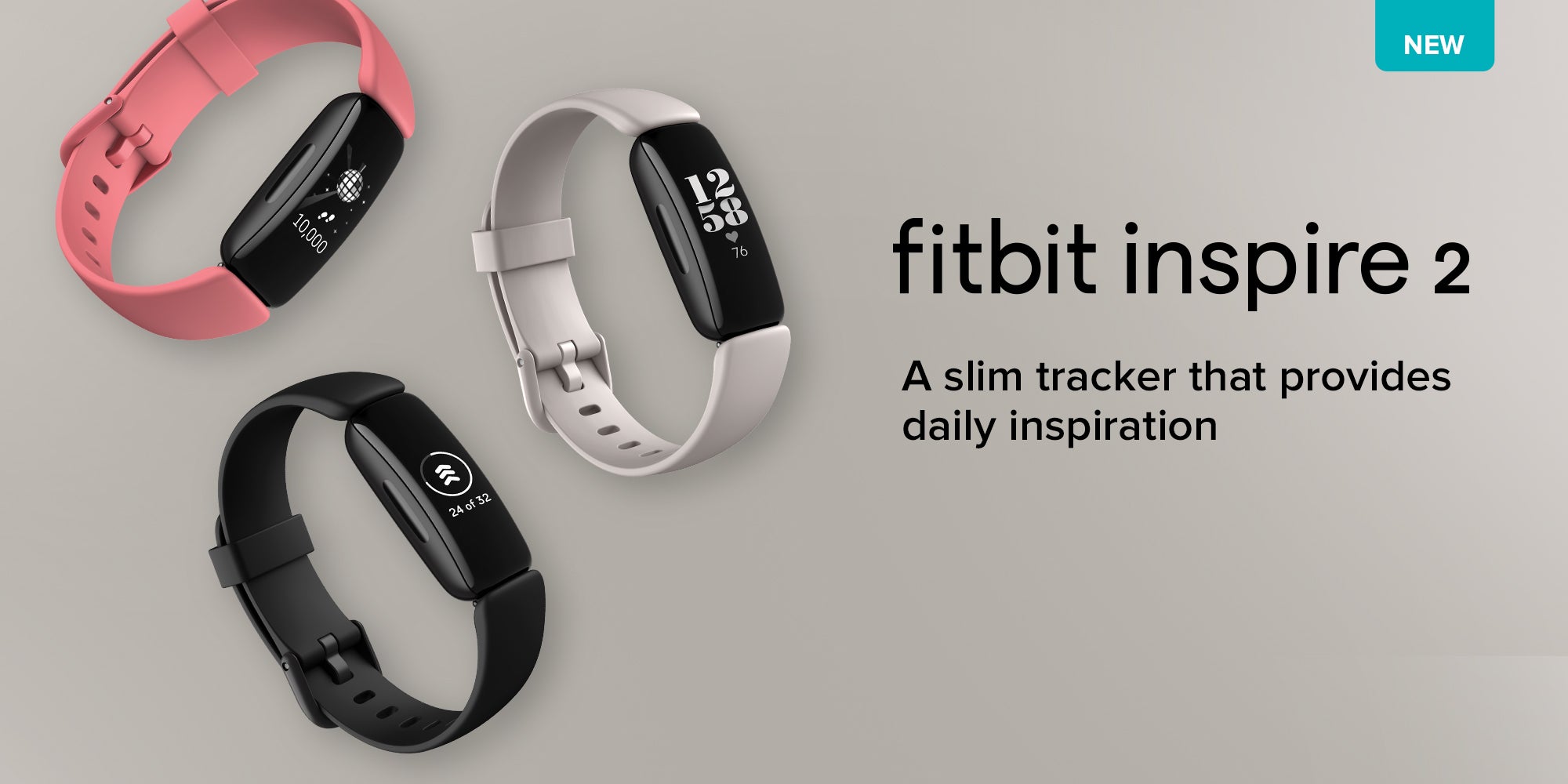 Inspire 2, Health And Fitness Tracker With Free 1-Year Fitbit Premium Trial, 24/7 Heart Rate And Upto 10 Days Battery Black