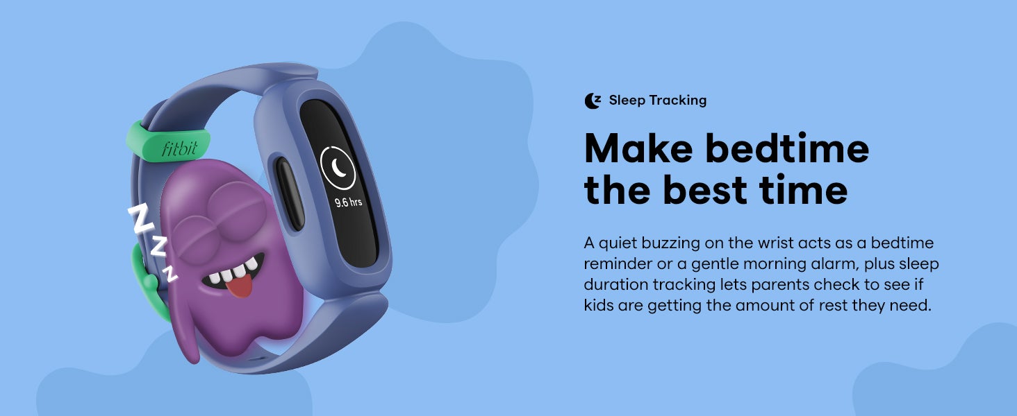 Ace 3,Tracker for Kids 6+ with Animated Clock Faces, Up to 8 days battery life & water resistant up to 50 m Cosmic Blue & Astro Green