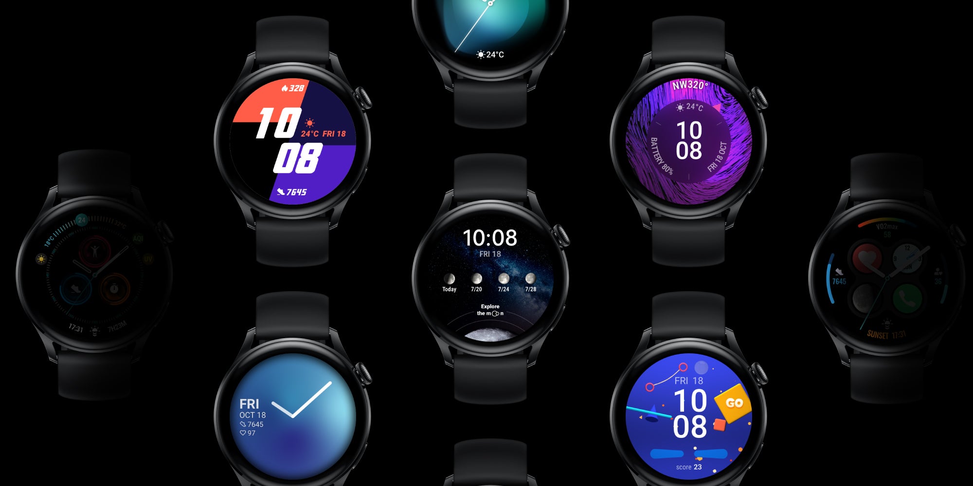 Watch 3 Classic 4G SmartWatch eSIM Cellular All-day SpO2 monitoring Stainless Steel Brown 3-Classic