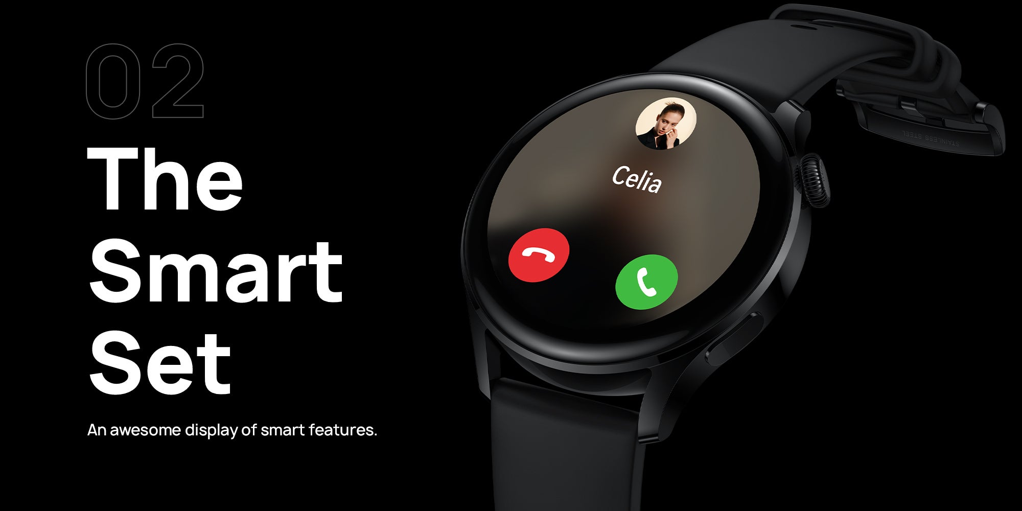 Watch 3 Classic 4G SmartWatch eSIM Cellular All-day SpO2 monitoring Stainless Steel Brown 3-Classic