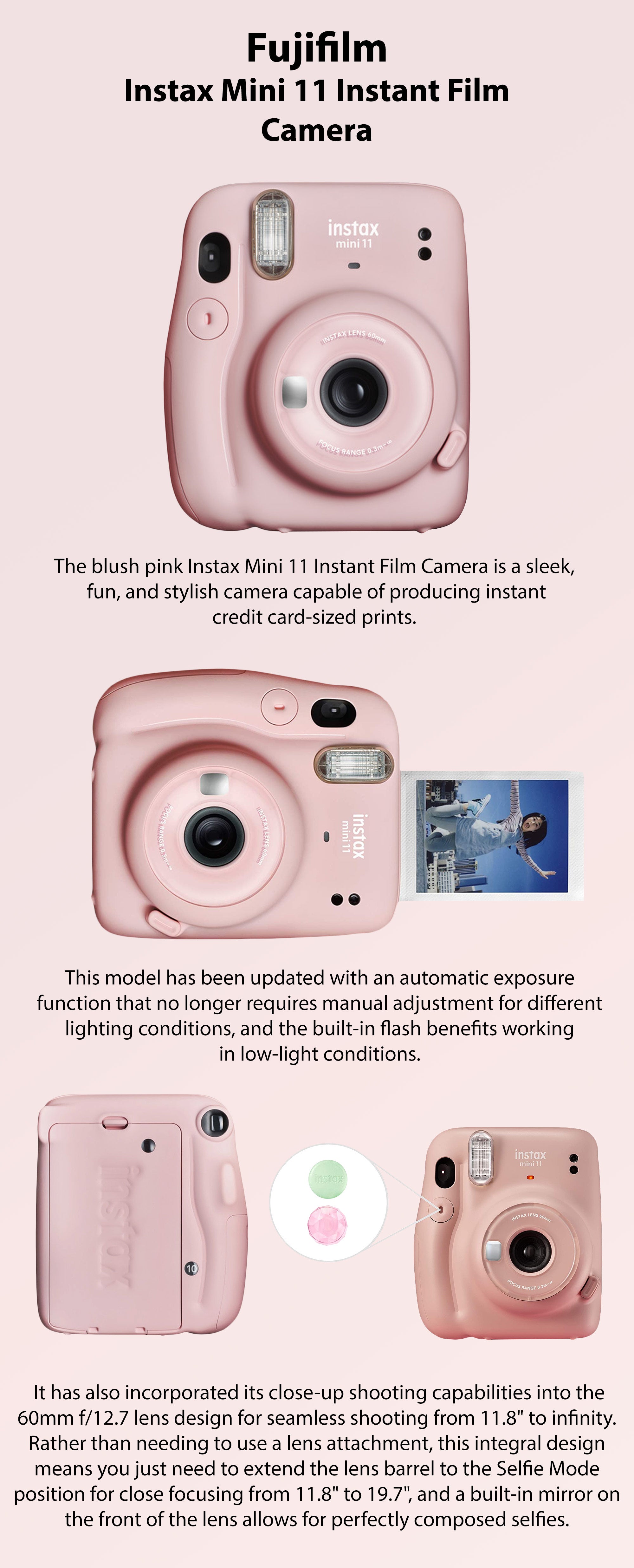 Instax Mini 11 Instant Film Camera Blush Pink