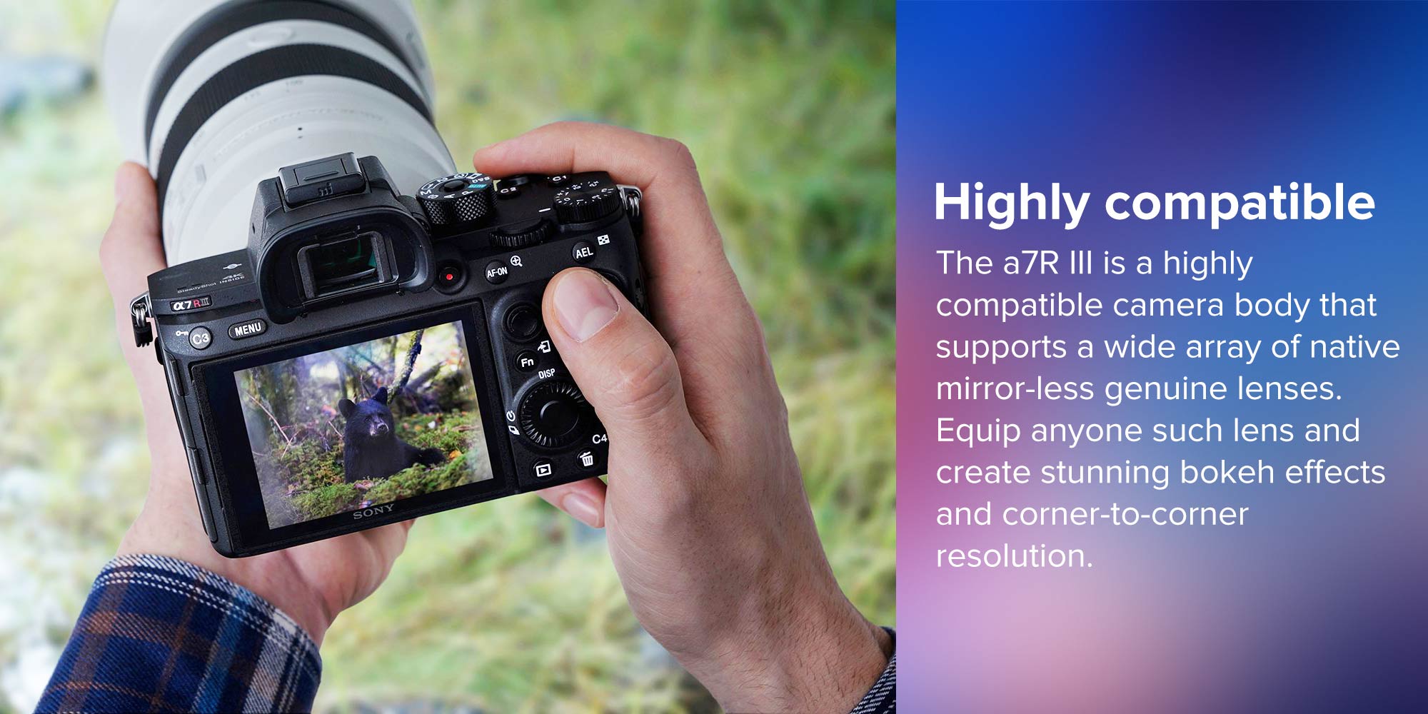 α7R Iii 35mm Full-Frame Camera Black