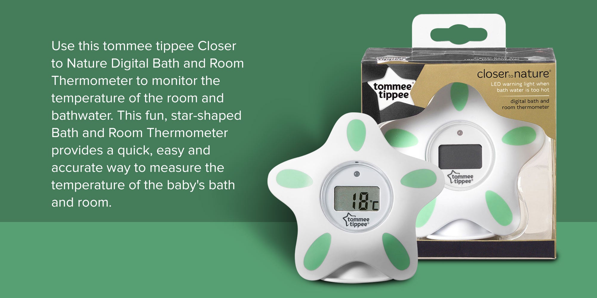 Closer to Nature Bath And Room Thermometer Assorted