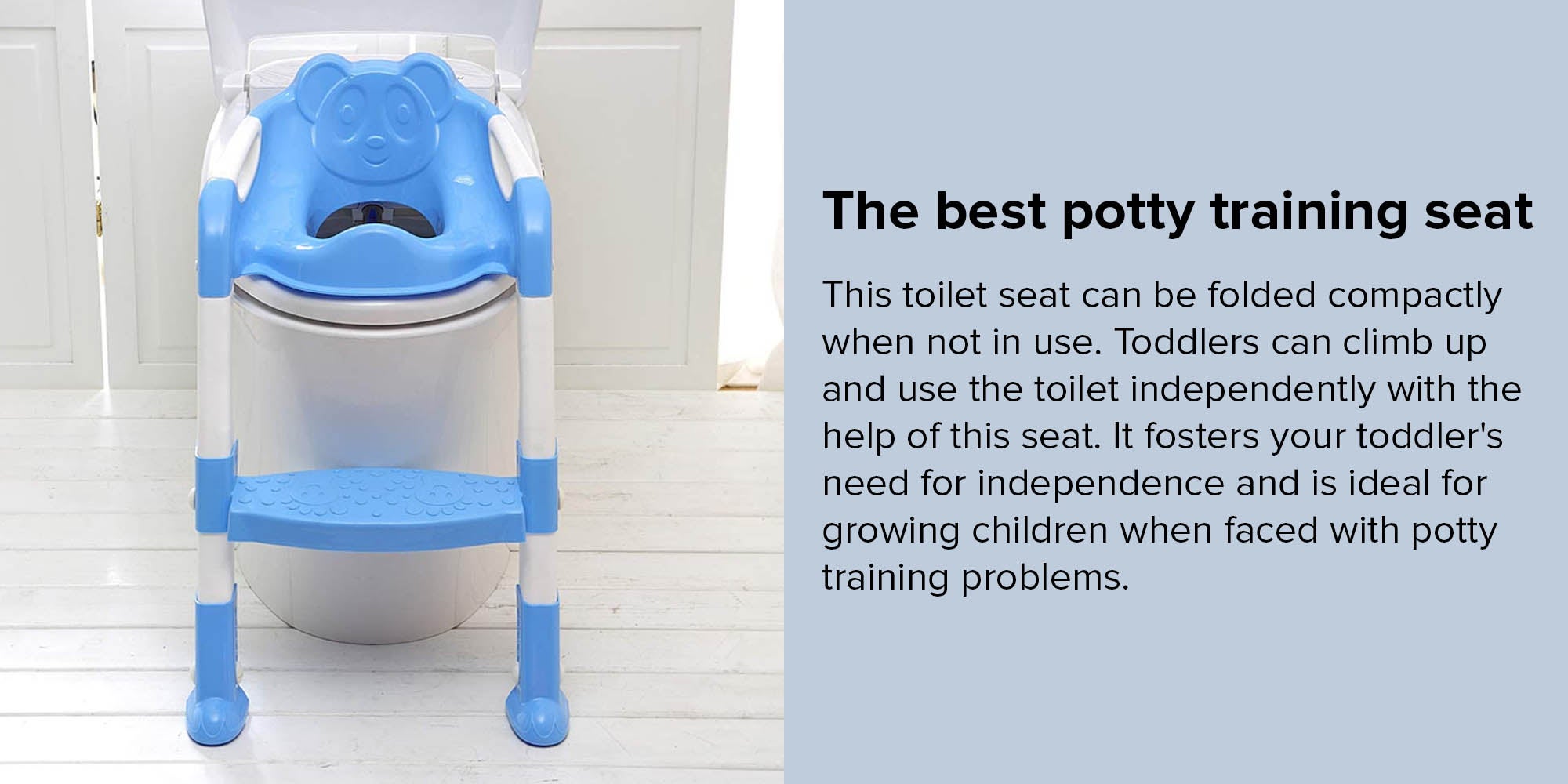 Kids Toilet Seat Baby Potty Chair With Adjustable Ladder