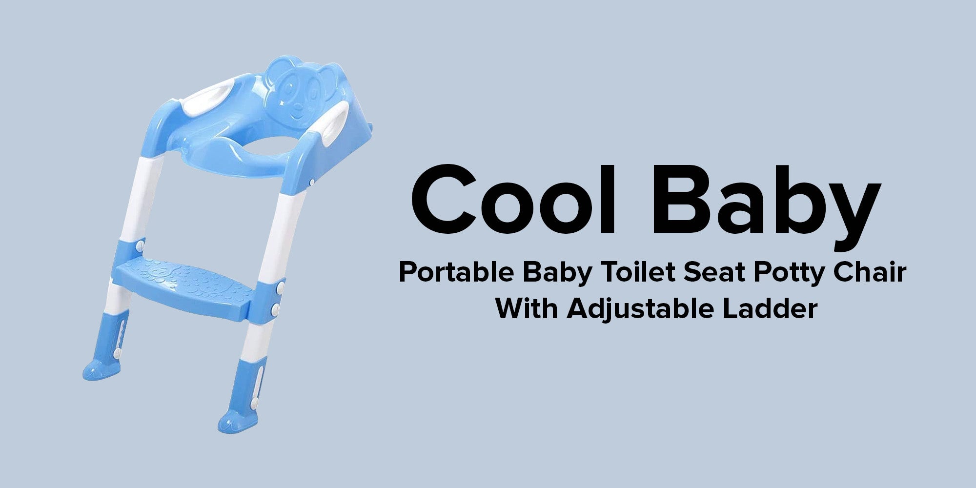 Kids Toilet Seat Baby Potty Chair With Adjustable Ladder