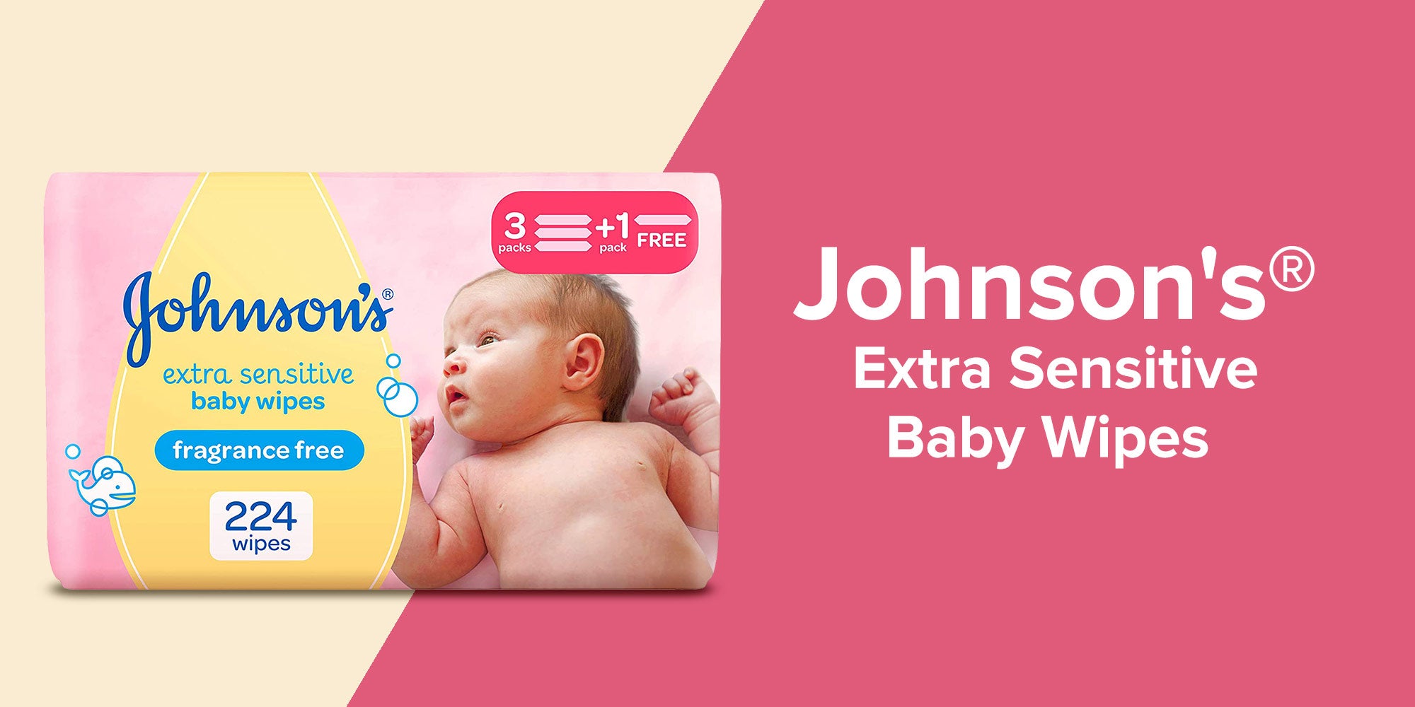 Clinically Proven Soft Gentle Baby Wipes, Extra Sensitive, Alcohol And Soap Free, 3+1 Packs Of 56, 224 Total Count